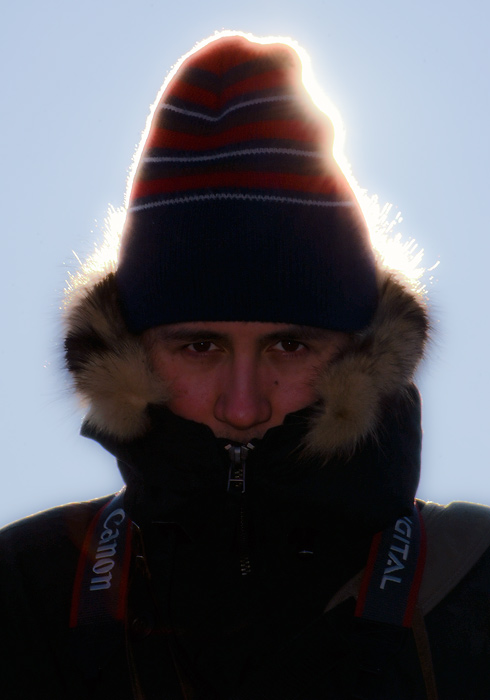 Radu and his glowing hat