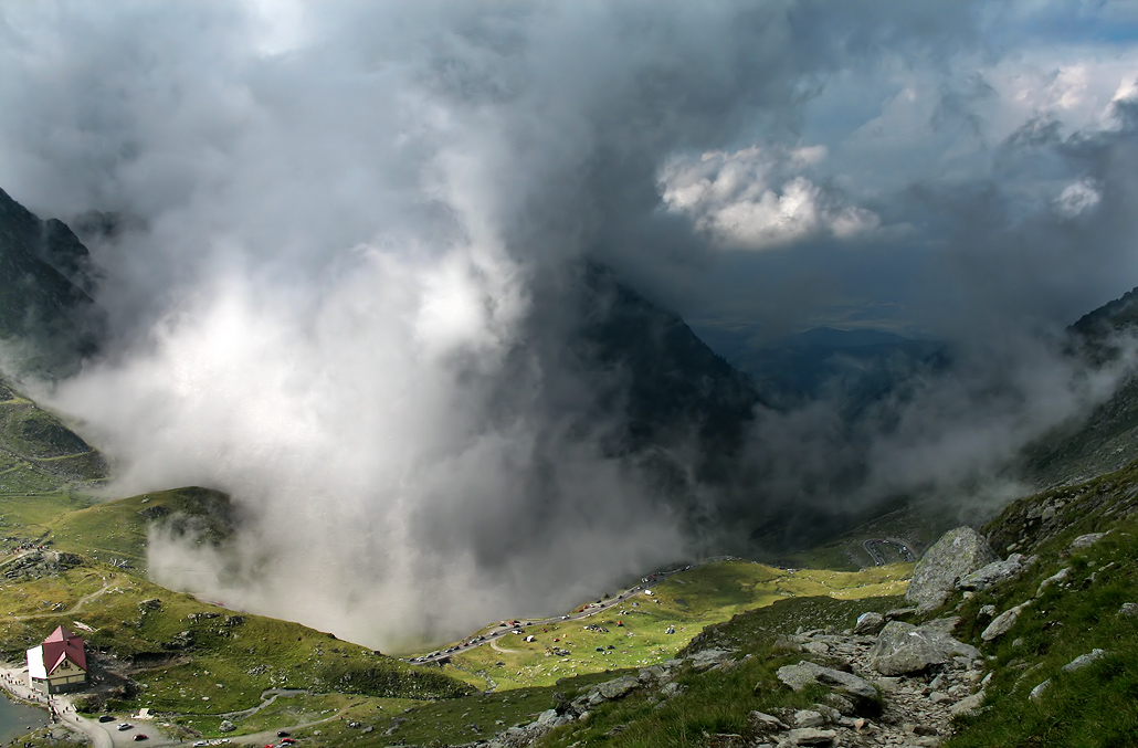 Traffic Jam on Transfagarasan