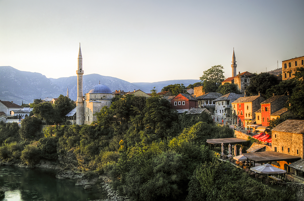 Sunset over Mostar