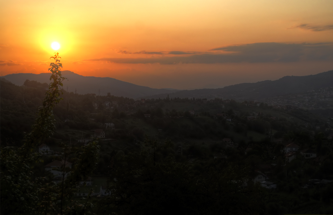 Sunset over Sarajevo