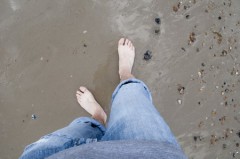 Plaja din Worthing, Marea Britanie.